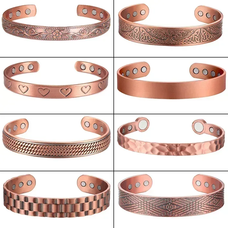 Klasyczna miedziana bransoleta cuff